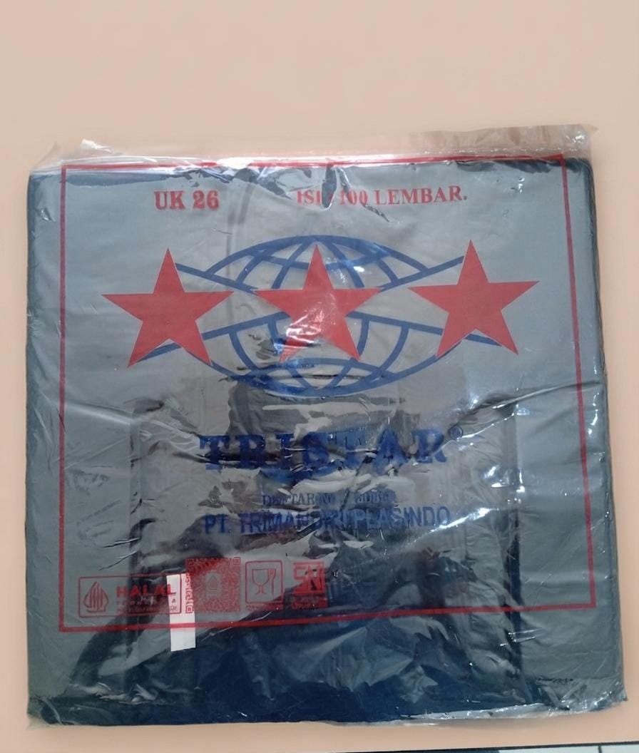 Kantong kresek ukuran 26 hitam — kemasan plastik