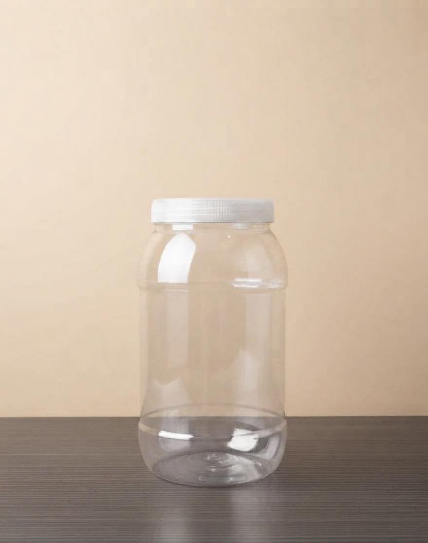 Toples Bening 2liter bulat — kemasan plastik